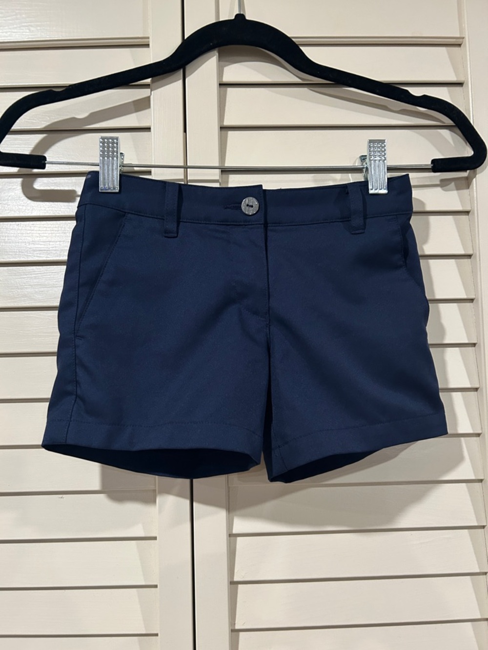 Puma Navy Blue Girls' Classic Shorts XS